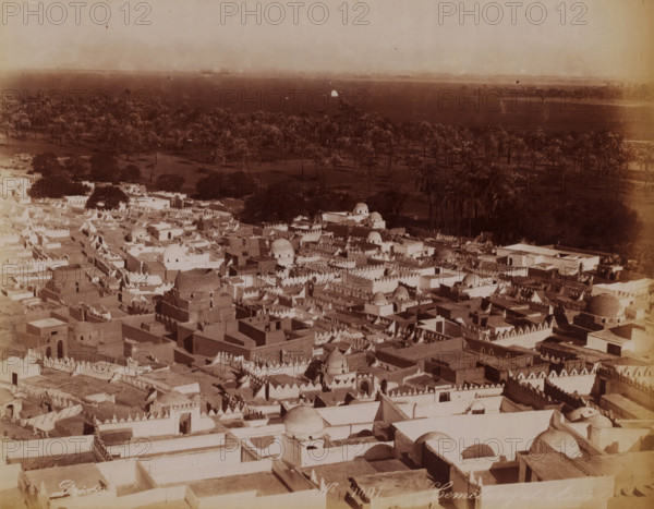 Cemetery at Assiud, View of the cemetery of Assioet, photograph, number: 'N. 1091', photographer: