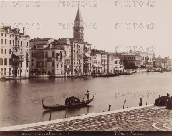 Imboccatura, Grand Canal, View of the entrance to the Grand Canal in Venice, photograph,