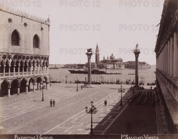 Piazzettae S. Giorgio, View of the square of the Chiesa di San Giorgio Maggiore towards the