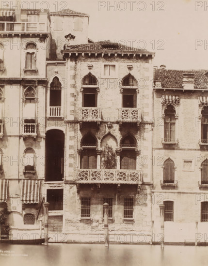Palazzo Contarini Fasan, Façade of the Palazzo Contarini Fasan in Venice, Italy, Venezia,