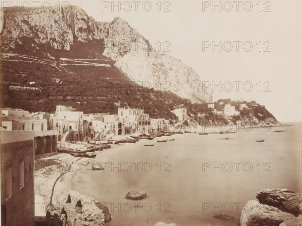 View of Marina Piccola in Capri, Italy, Capri Marina, photograph, number: '1173', inscription: