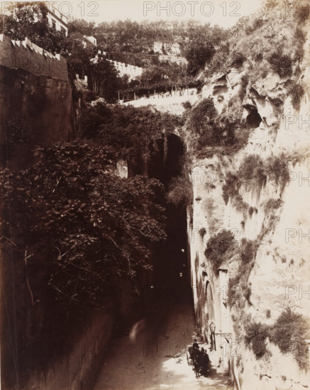 Piedigrotta, View of a bridge in Piedigrotta in Naples, Italy, Napoli, photograph, number: '1125',
