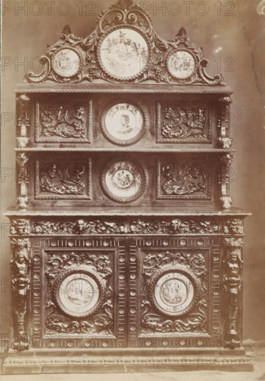 No 5 Buffet, Decorated sideboard, photograph, page, inscription: 'Ies. 350', inscription: 'Alto,