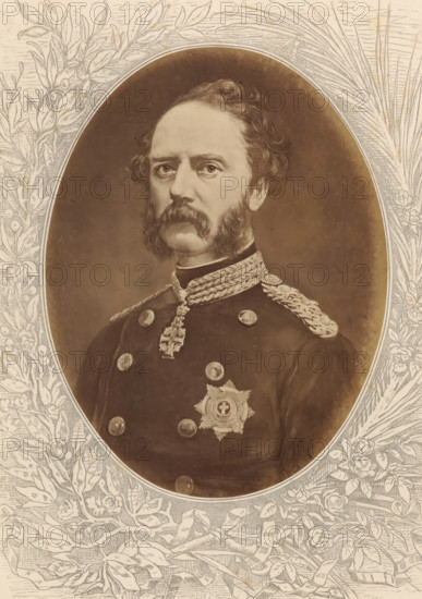Photo reproduction of a painted portrait of Christian IX, King of Denmark, Christian IX, König von