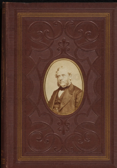 Portrait of Johannes Petrus Hasebroek, photograph, page, c. 1863 - in or before 1868, photographer,