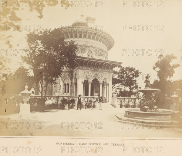 View of the east portico of the Palácio de Monserrate near Sintra, Montserrat - East Portico and