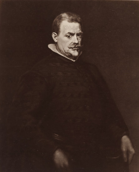 Photo reproduction of a painted portrait of Don Juan Mateos by Diego Velázquez, D. Velasquez: