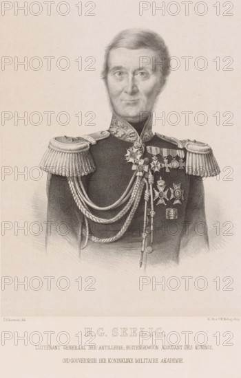 HG Seelig, Lieutenant General of the Artillery, extraordinary adjutant to the king, Portrait of