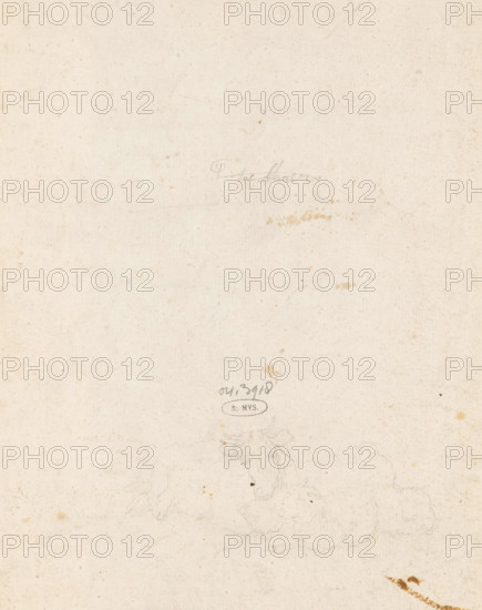 Three reclining sheep and a cow, drawing, unknown, in or after 1778 - 1904, draftsman (artist),