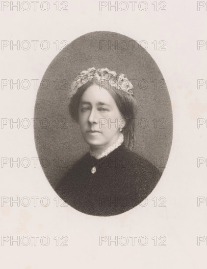 Portrait of an unknown lady, Mrs. Hardenpont, print, printmaker: Auguste Danse, 1884, paper, chine