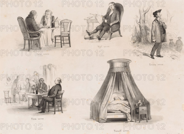 Activities of the delegates in the afternoon and evening at the synod, 1849, Proceedings of the