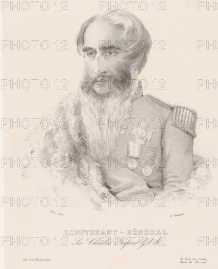 Lieutenant-Général Sir Charles Napier GCB, Portrait of Charles James Napier, print, printmaker: