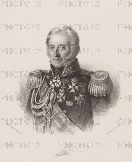 Portrait of Jan Coenraad Koopman, print, Below the portrait the signature of the sitter.,