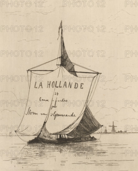 Vaisseau sur la Meuse (original title), Sailing ship on the Meuse, La Hollande (original series