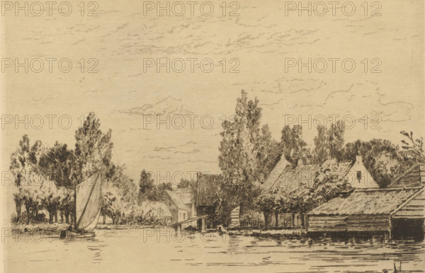The village of Abcoude (original title), View of Abcoude, The Holland (original series title),