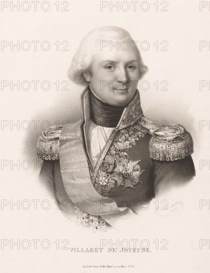 Portrait of Louis Thomas Villaret de Joyeuse, Villaret de Joyeuse, print, printmaker: Antoine
