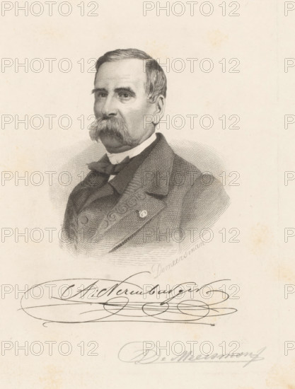 A, Neremburger, Portrait of A. Neremburger, print, printmaker: François de Meersman, 1840 - 1905,