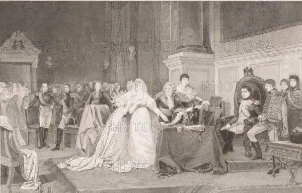 Divorce of Napoleon and Joséphine, print, inscription: '2 me état', printmaker: François de