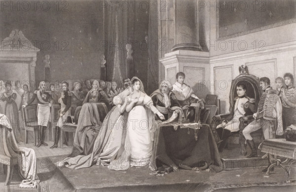 Divorce of Napoleon and Joséphine, print, inscription: '5 me état', printmaker: François de