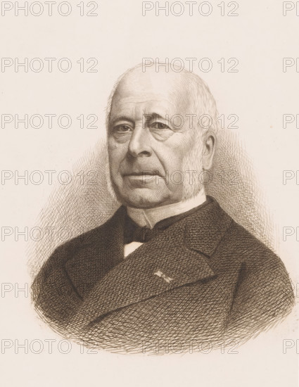 Portrait of Armand Augez, print, inscription: '1e Epreuve d ...', printmaker: Jean Baptiste Pierre