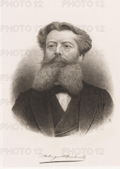 Portrait of August Michiels, Mr August Michiels, print, printmaker: Jean Baptiste Pierre Michiels,
