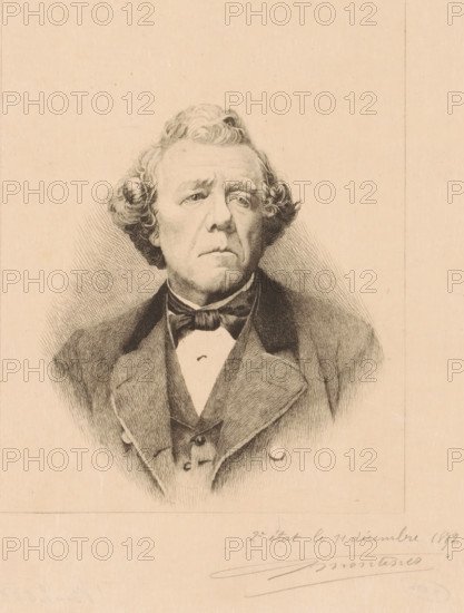 Portrait of an unknown man, print, inscription: 'Portrait d un pasteur protestant anglais',