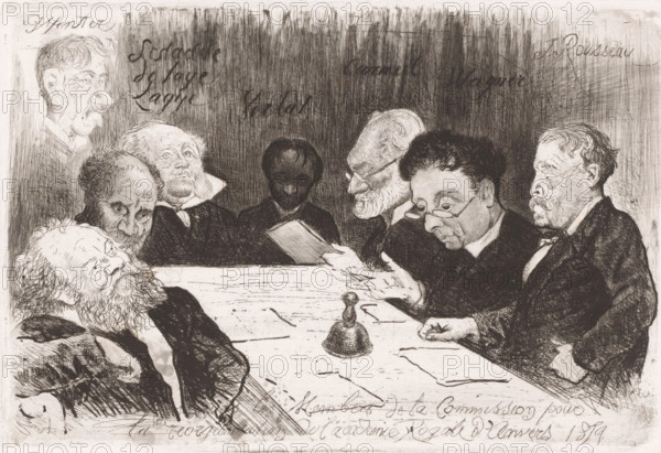 Messieurs les Membres de la Commission pour la reorganisation de l'academie Royale d'Anvers 1879,