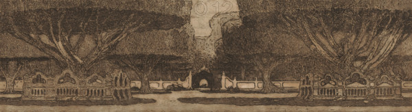 In the Sultan's Palace (original title), Waringin trees in the garden of the Sultan's Palace in