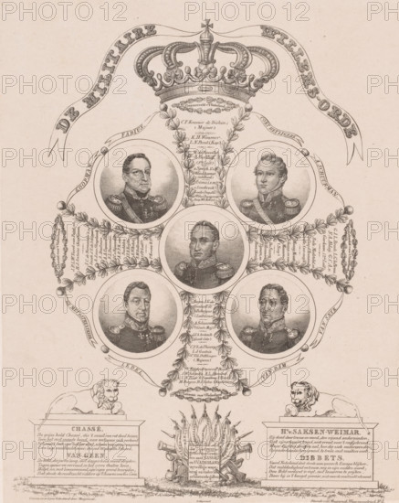 The Military Order of William, List of soldiers who received the Military Order of William, print,