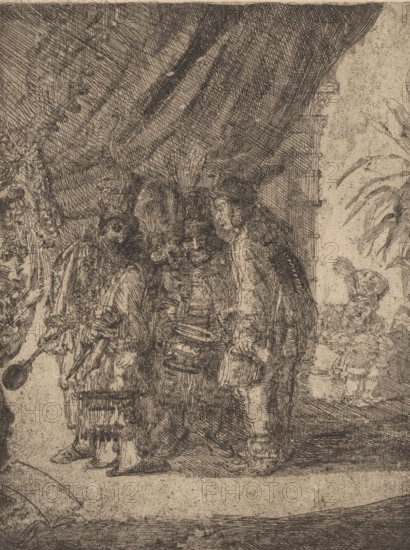 Persian physicians examine the bowel movements of King Darius, Iston, Pouffamatus, Cracozie et