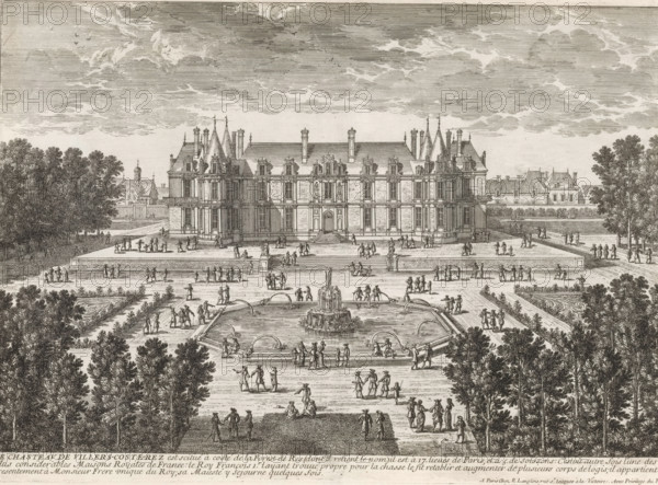 Le Chasteau, View of Château de Villers-Cotterêts, Cityscapes and landscapes in France and Italy,