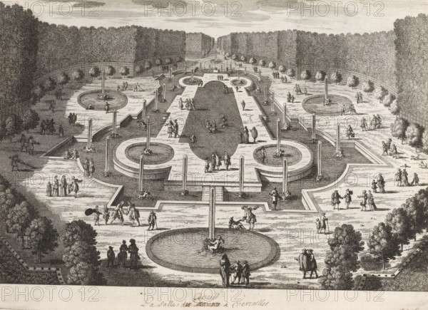 La Salle de Conseil à Versailles, View of the Salle de Conseil at Versailles, Recueil de vues de