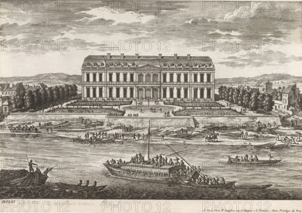 Choisi, View of Château de Choisy, Collection of views of monuments in Paris, the principal royal