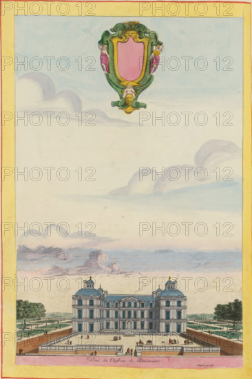 Veuë du chasteau de Blerancourt, View of Blérancourt Castle, Views of various castles and