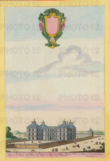 Veuë et perspective du chasteau de Blerancourt, View of the castle of Blérancourt, Views of various