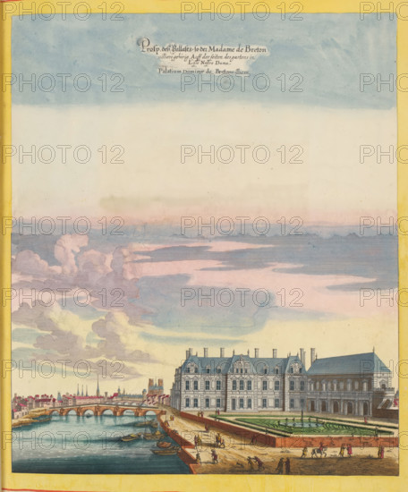 Prosp. dess Pallasts de Chevreuse wie solcher von aussen an zusehen, View of Hôtel de