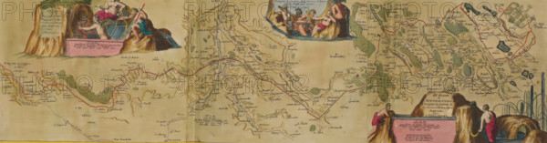 Map of the new canal from Pontgouin to Versailles, ca. 1693-1696, I. Partie du Nouveau Canal Fait