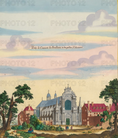 Prolp: the Conuent des Feuillans in der gases St. Honore, View of the monastery Couvent des