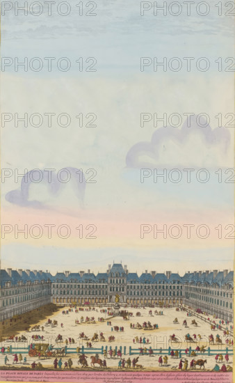 The Place Royale of Paris, View of the Place Royal in Paris, print, album page, View of the Place