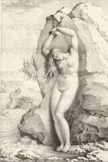 Andromeda chained to the rock, Receuil de dessins sur pierre, Series of lithographs, print, album