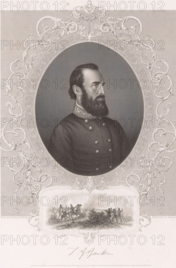 Portrait of General Stonewall Jackson, print, Portrait of General Thomas Jonathan 'Stonewall'
