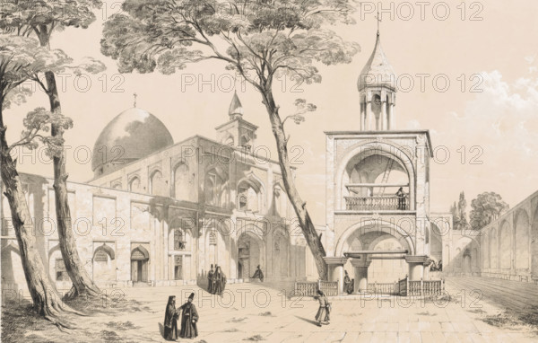 Vank Cathedral of Isfahan, Église de Djoulfa Ispahan, Persian landscapes, Perse modern, print, book