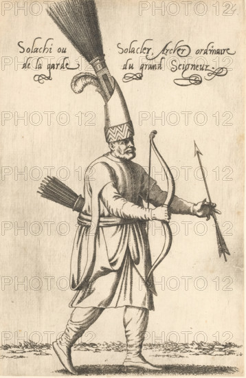 Solachi ou Solacler, archer ordinaire de la garde du grand Seigneur, Sagittarius, print, album