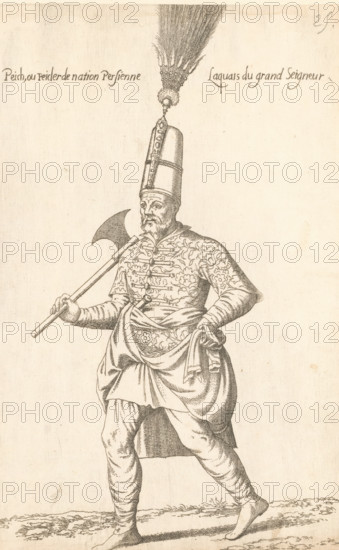 Peich ou Peicler, laquais du grand seigneur, 'Peich' or 'peicler' (lakkei) with axe, print, album