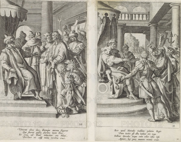 Christ before Herod, Passion of Christ, Theatrum Biblicum Hoc Est Historiae Sacrae Veteris et Novi