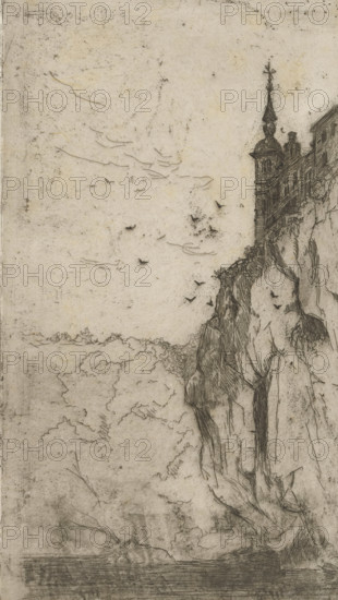 The Castle of Walzin (near Dinant) (original title), View of Walzin Castle, print, printmaker: