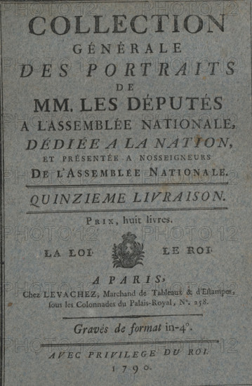 Album with portraits of French politicians, Portraits of delegates present at the meeting of the