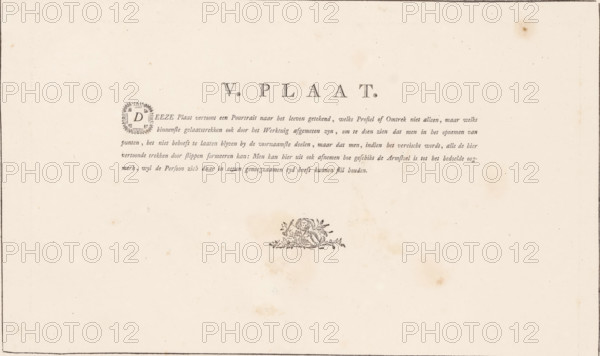 Explanation of the portrait of a man, V. Plaat, Description of a general graphometer, album page,