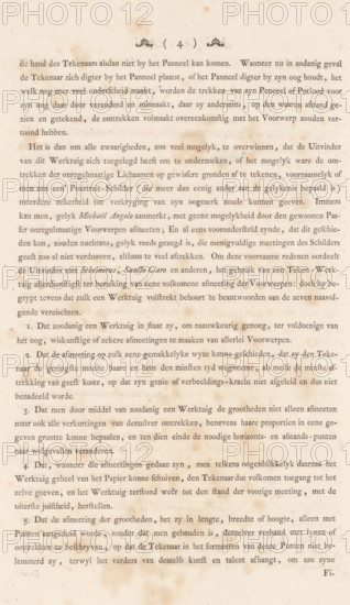 Description of the utility of the graphometer, page 4 of 10, Description of a general graphometer.