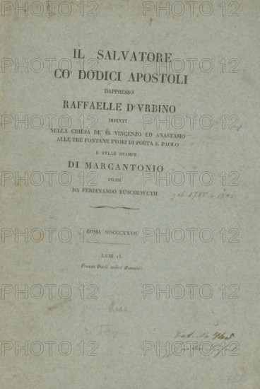 Cover for a series of Christ and the twelve apostles, Christ and the twelve apostles, Il Salvatore